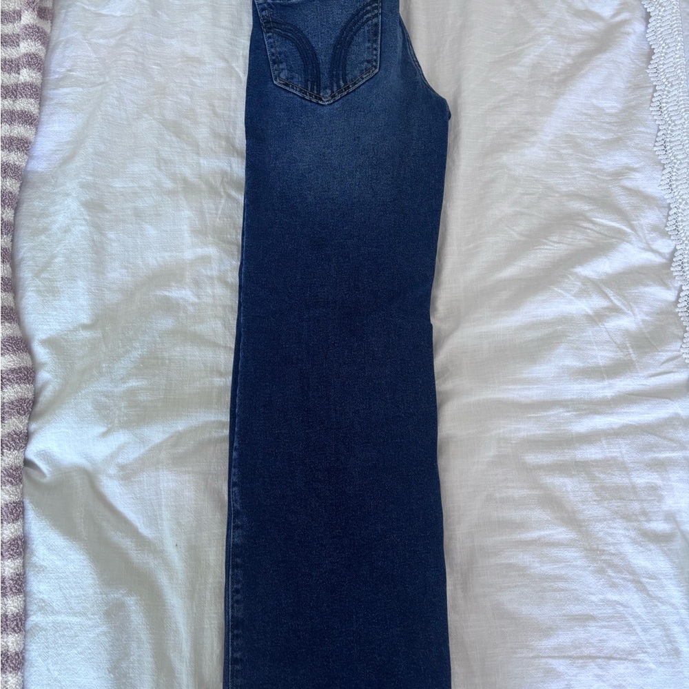 Hollister Dark Blue Straight-Leg Women's Jeans